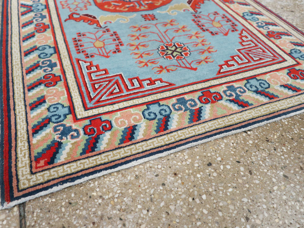 Vintage Anatolian Deco Rug, No.30636 - Staging