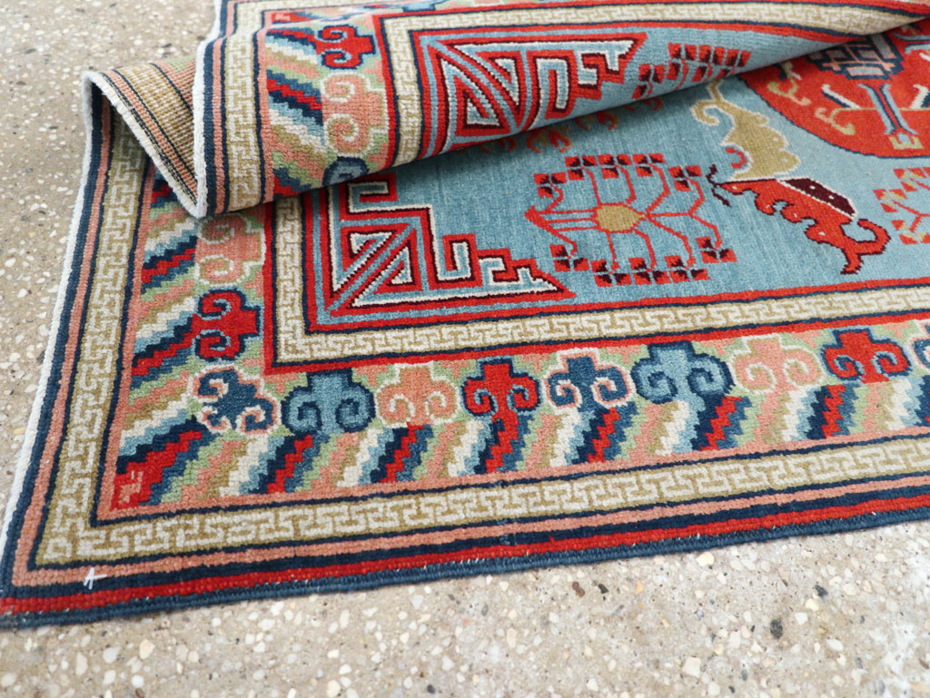 Vintage Anatolian Deco Rug, No.30636 - Staging