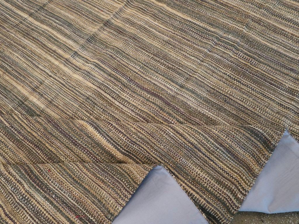 Modern Turkish Flatweave Room Size Carpet, No.30638 - Staging