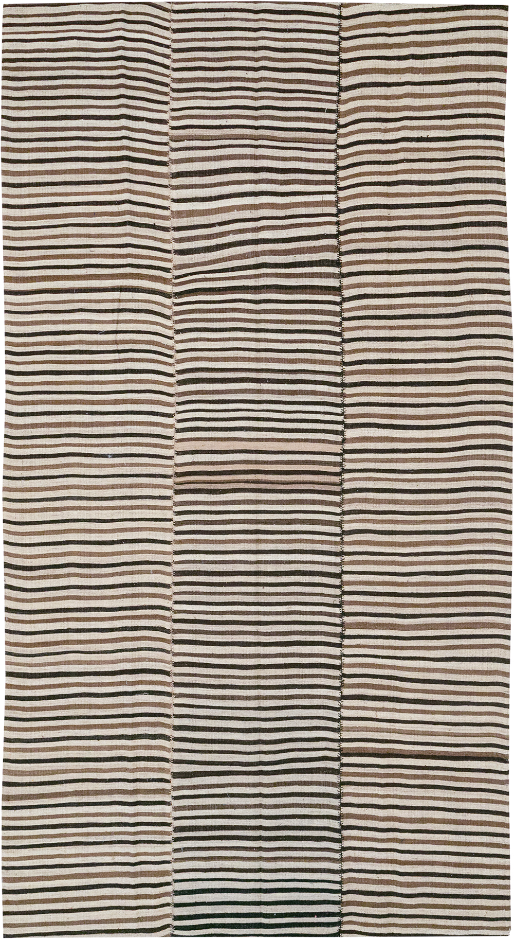 Vintage Persian Flatweave Kilim Room Size Carpet, No.30639 - Staging