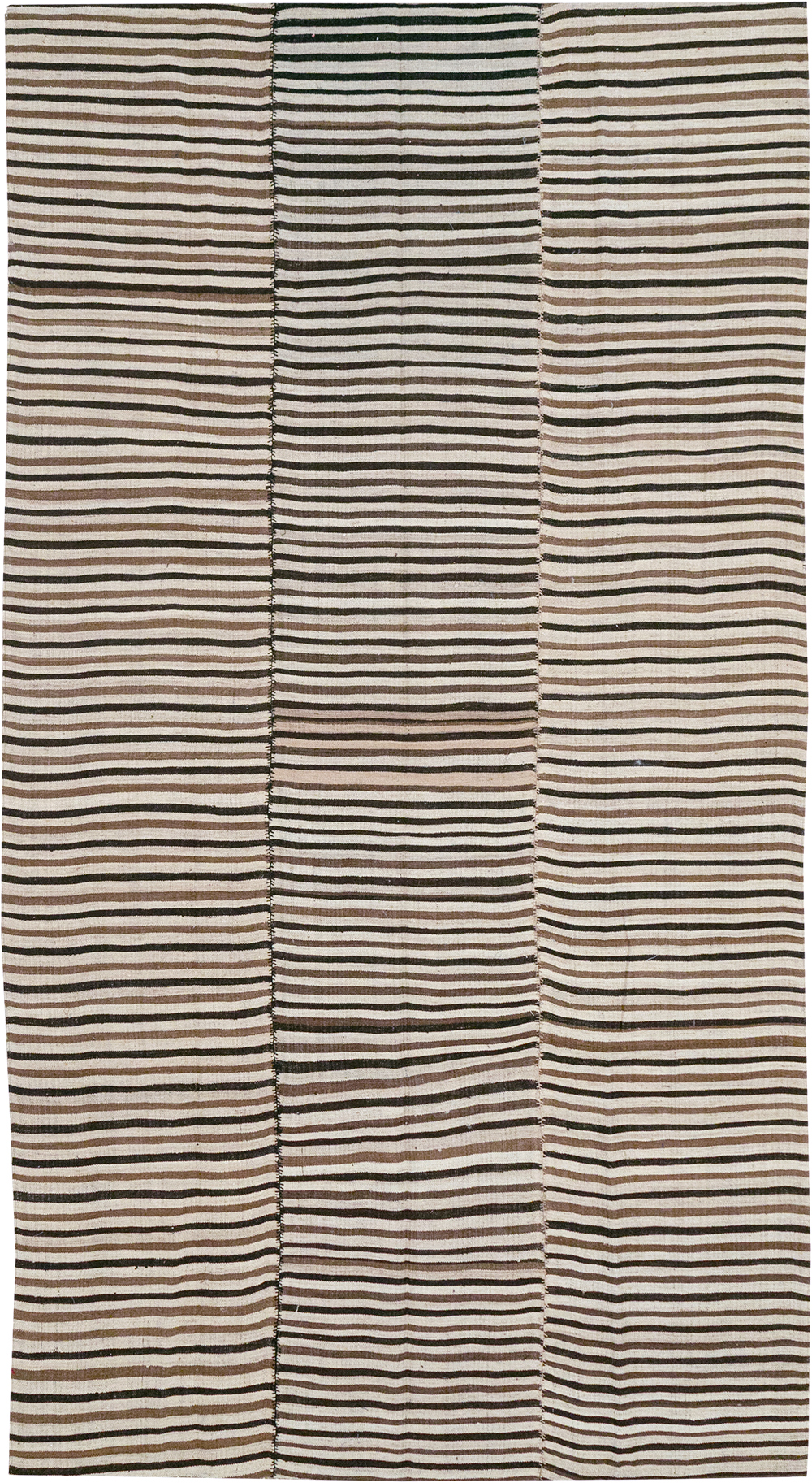 Vintage Persian Flatweave Kilim Room Size Carpet, No.30639 - Staging