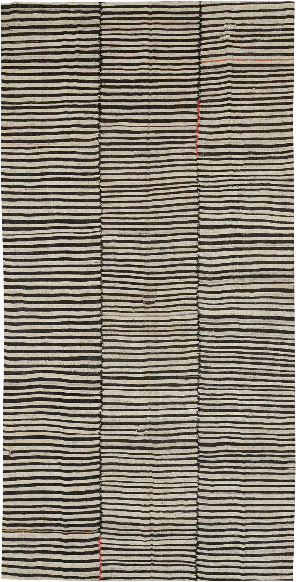 Vintage Persian Flatweave Kilim Gallery Carpet, No.30642 - Staging