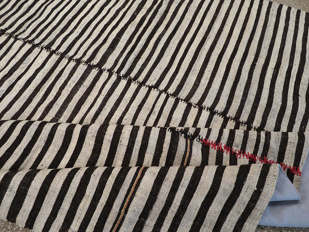 Vintage Persian Flatweave Kilim Gallery Carpet, No.30642 - Staging