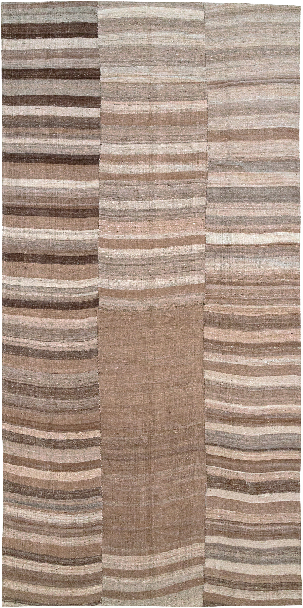 Vintage Persian Flatweave Kilim Gallery Carpet, No.30653 - Staging