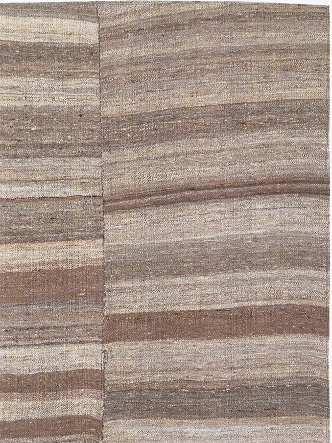 Vintage Persian Flatweave Kilim Gallery Carpet, No.30653 - Staging