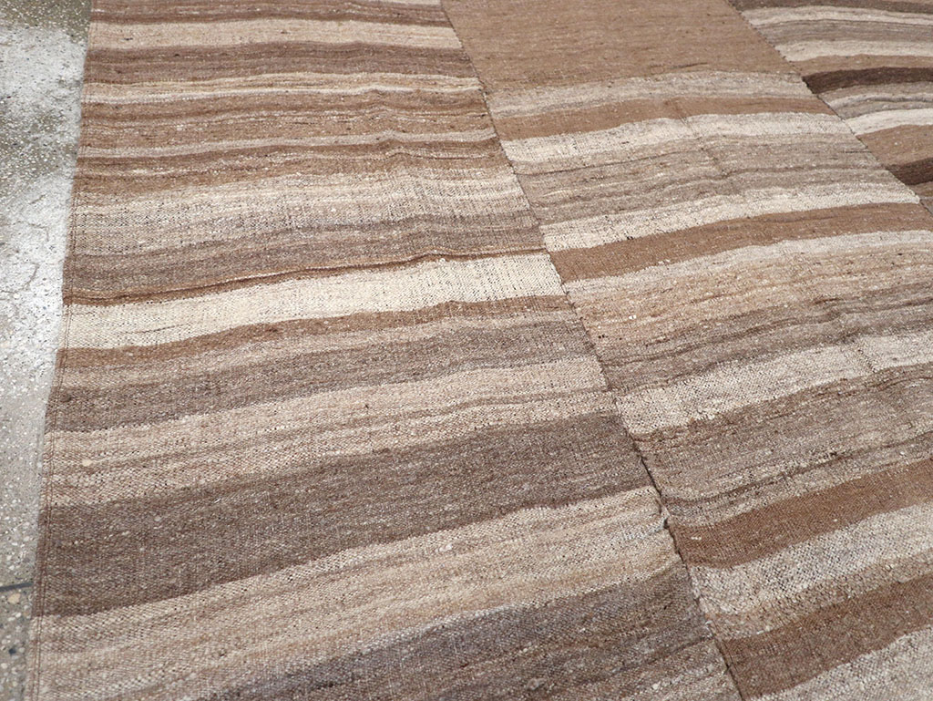 Vintage Persian Flatweave Kilim Gallery Carpet, No.30653 - Staging