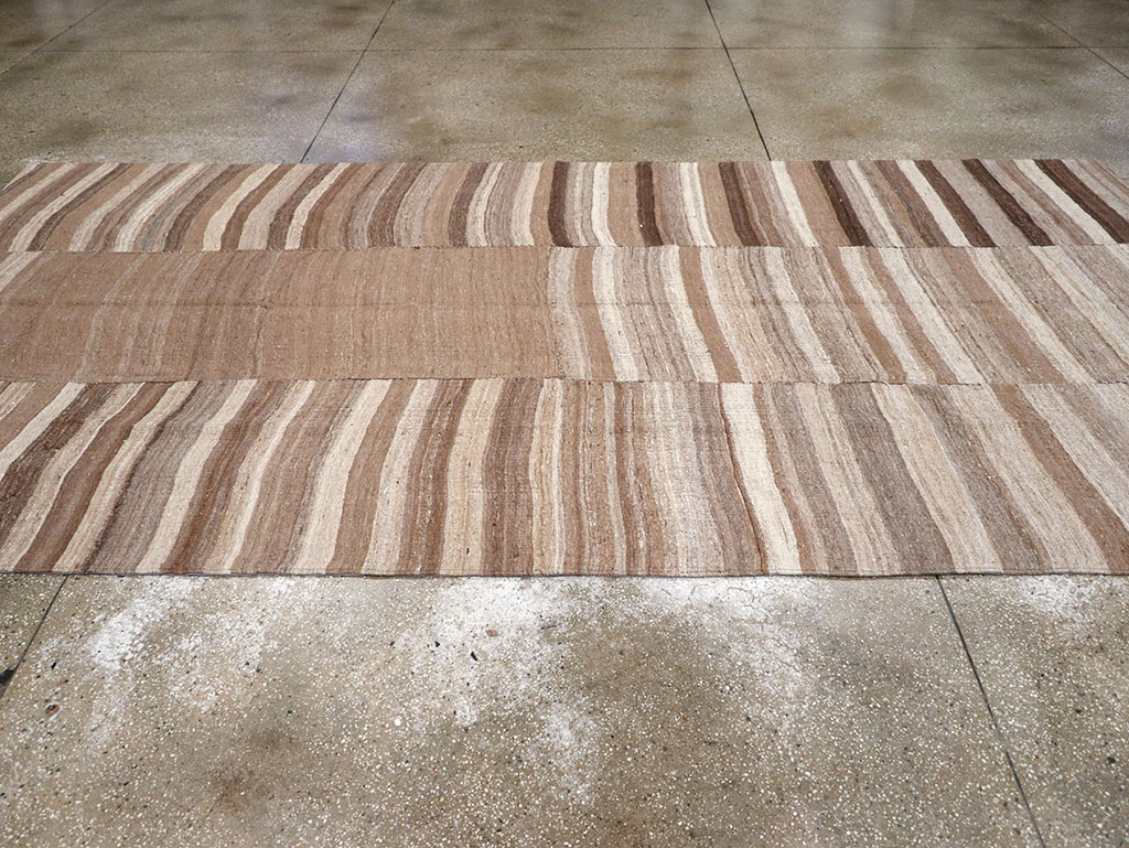 Vintage Persian Flatweave Kilim Gallery Carpet, No.30653 - Staging