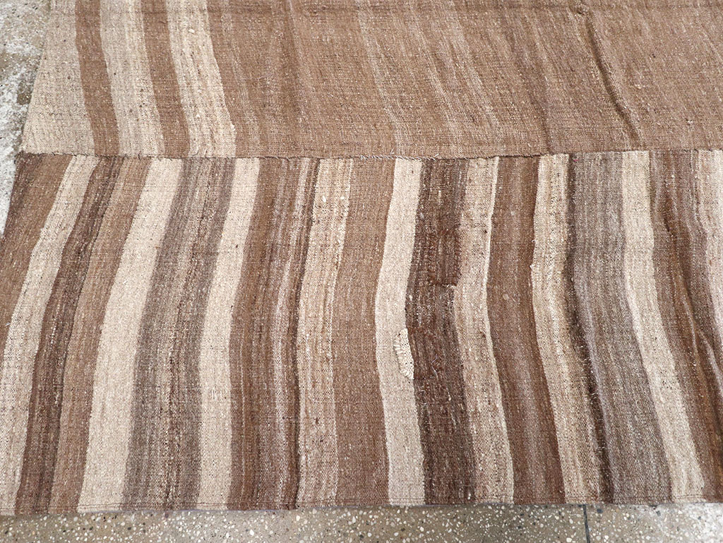 Vintage Persian Flatweave Kilim Gallery Carpet, No.30653 - Staging