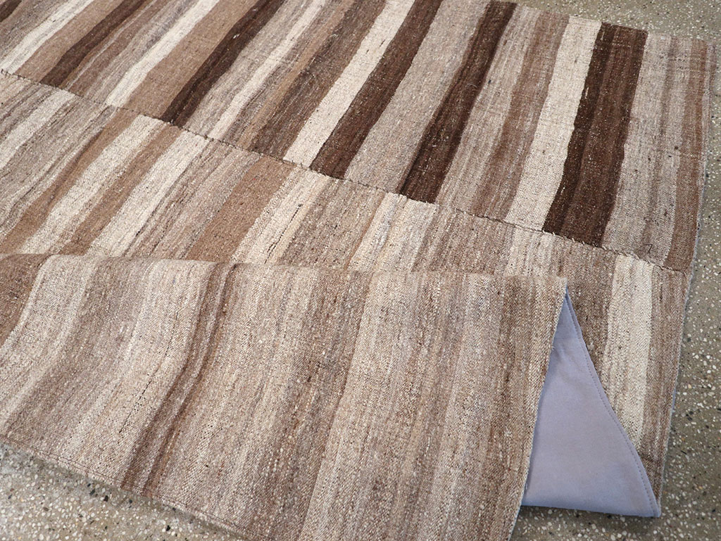 Vintage Persian Flatweave Kilim Gallery Carpet, No.30653 - Staging