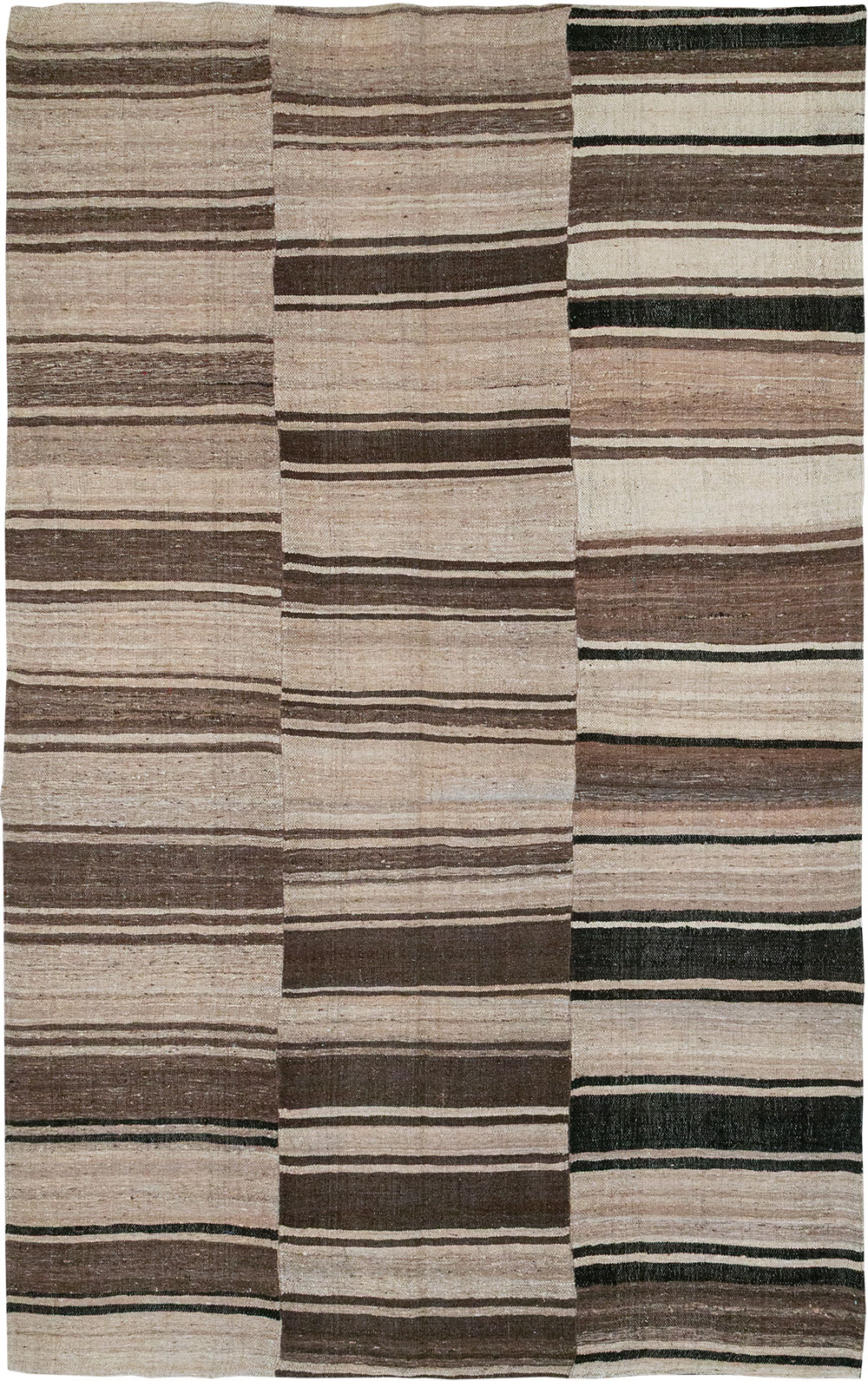 Vintage Persian Flatweave Kilim Accent Carpet, No.30662 - Staging