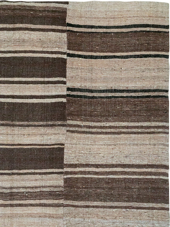 Vintage Turkish Flatweave Kilim Accent Carpet, No.30662 - Staging