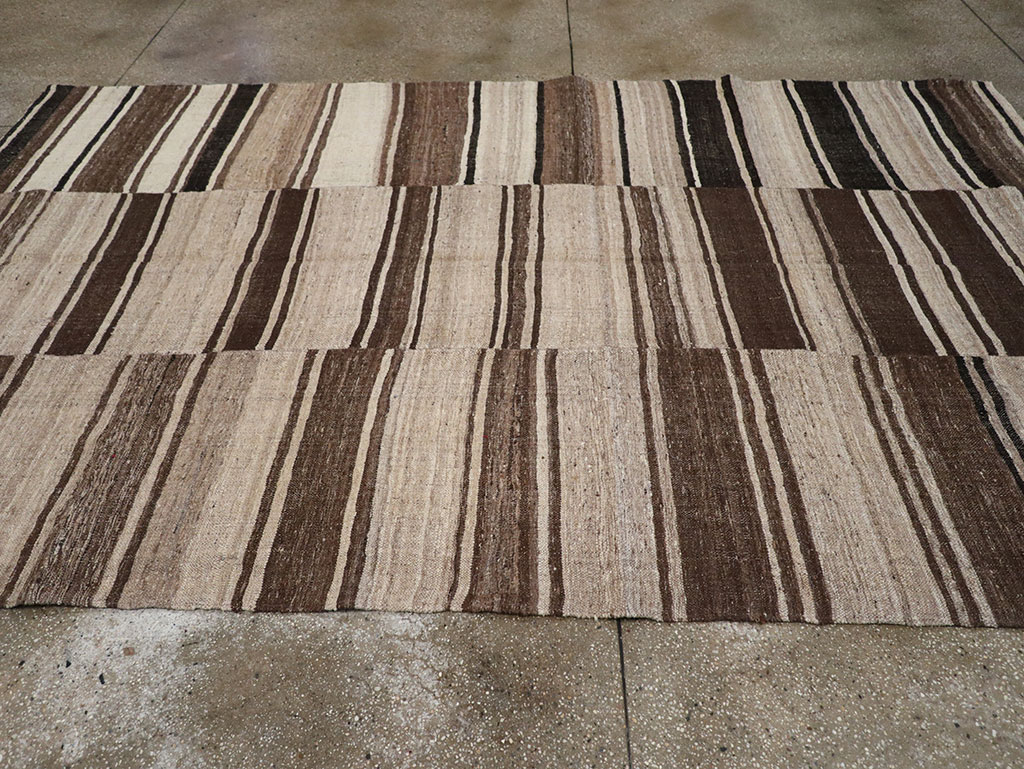 Vintage Turkish Flatweave Kilim Accent Carpet, No.30662 - Staging