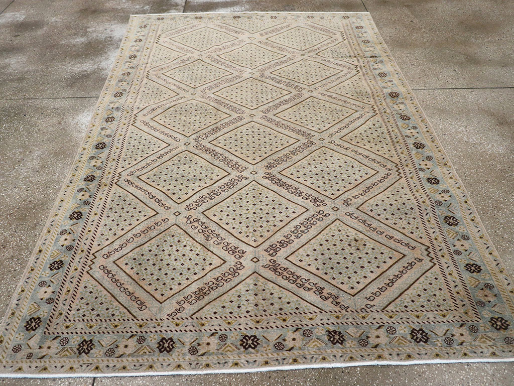 Vintage Persian Afshar Rug, No.30667 - Staging