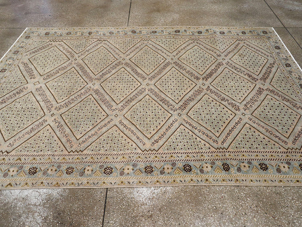 Vintage Persian Afshar Rug, No.30667 - Staging