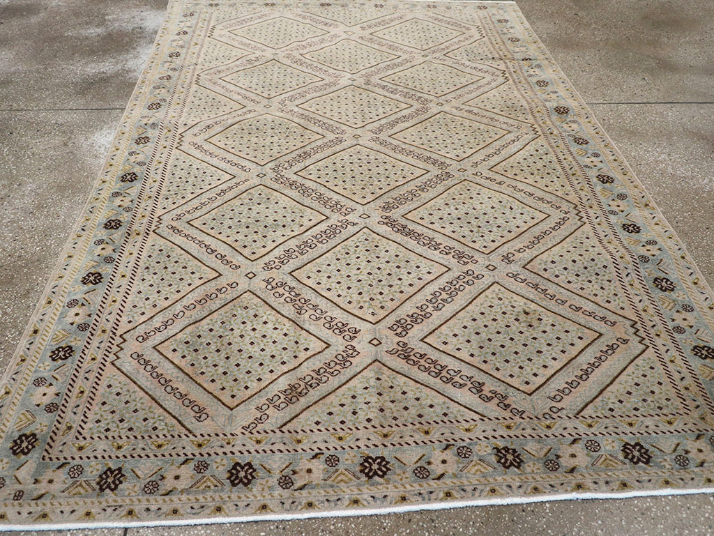 Vintage Persian Afshar Rug, No.30667 - Staging