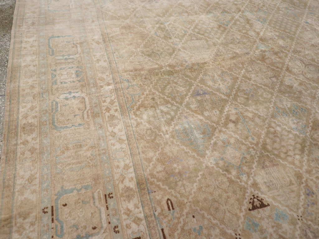 Vintage Persian Joshegan Room Size Carpet, No.30671 - Staging