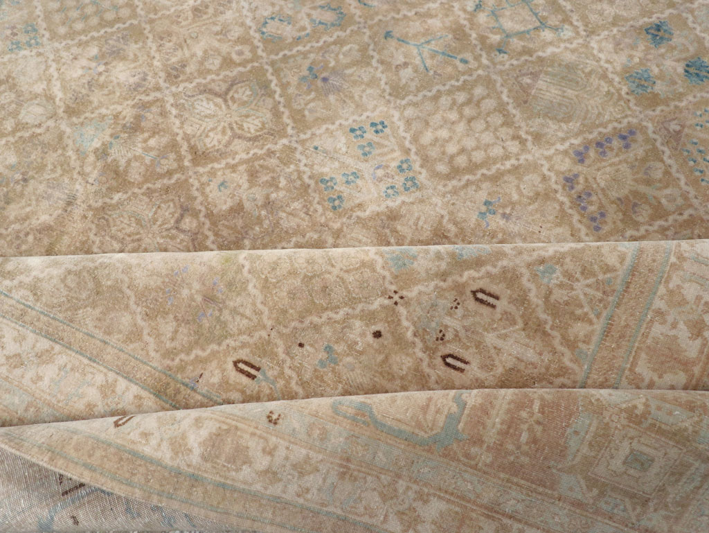 Vintage Persian Joshegan Room Size Carpet, No.30671 - Staging