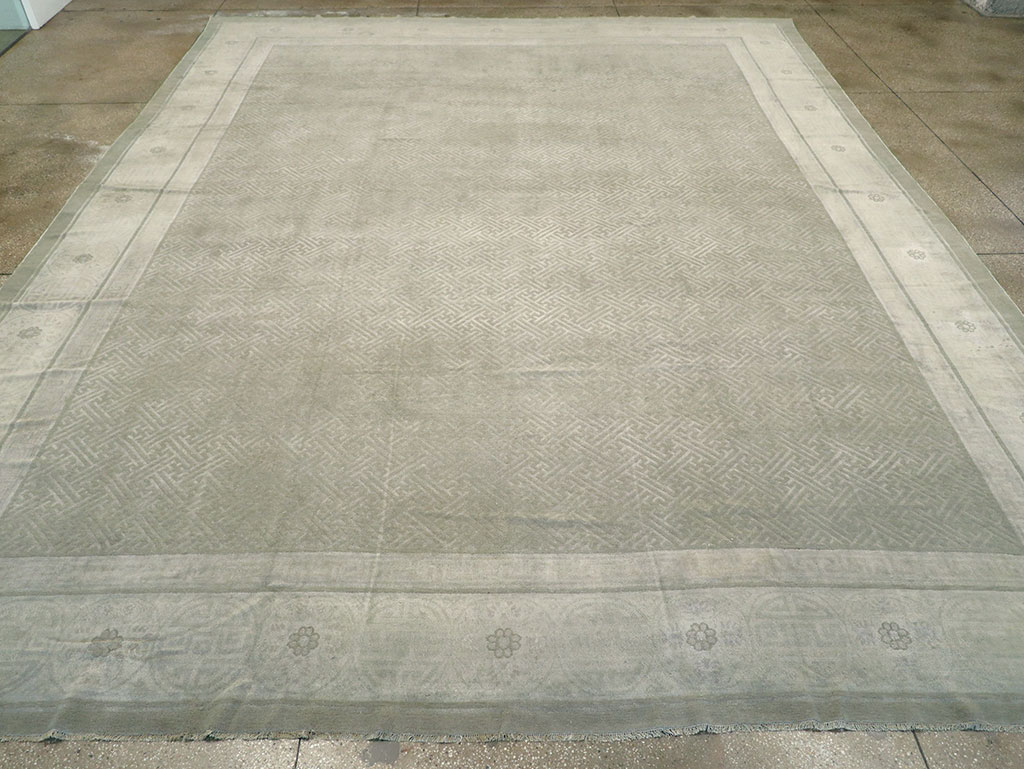 Antique Chinese Peking Large Carpet, No.30681 - Staging