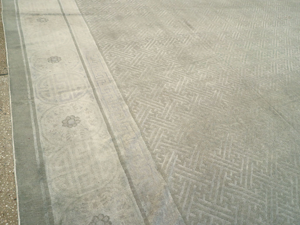 Antique Chinese Peking Large Carpet, No.30681 - Staging