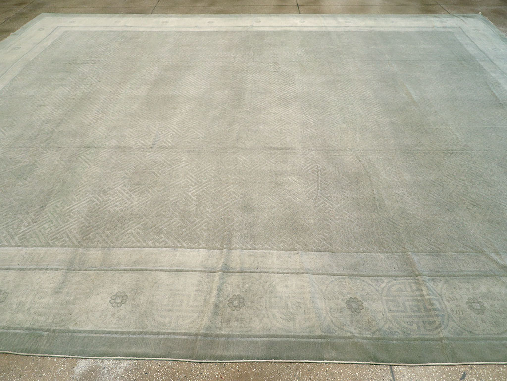 Antique Chinese Peking Large Carpet, No.30681 - Staging