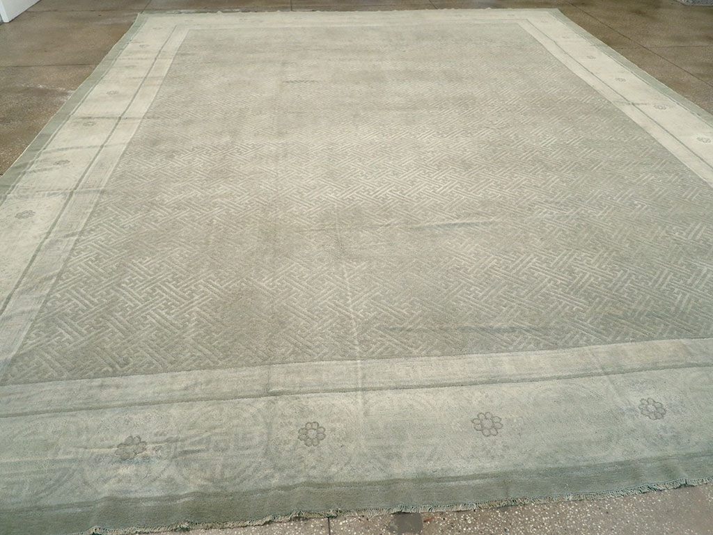 Antique Chinese Peking Large Carpet, No.30681 - Staging