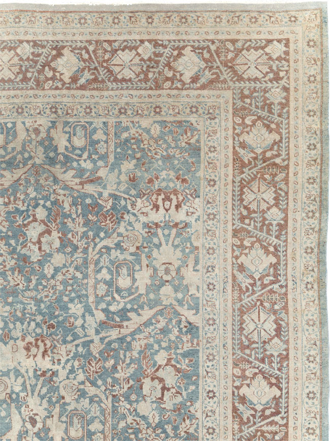 Antique Persian Tabriz Large Room Size Carpet, No.30689 - Staging