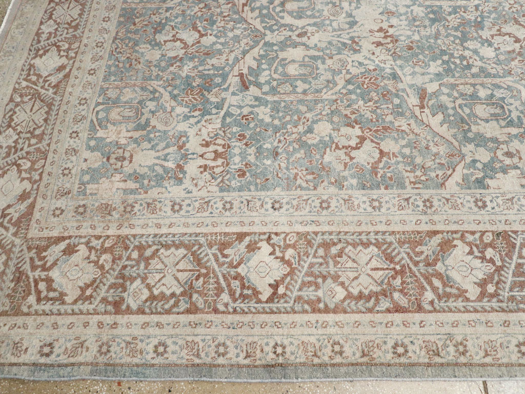 Antique Persian Tabriz Large Room Size Carpet, No.30689 - Staging