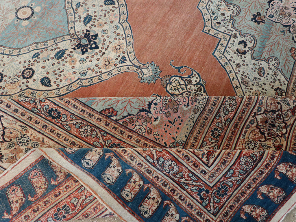 Antique Persian Tabriz Haji Jalili Carpet, No.30690 - Staging