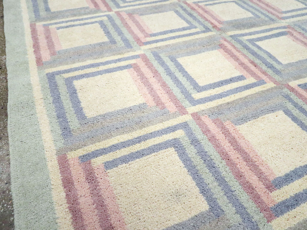 Vintage Spanish Art Deco Room Size Carpet, No.30694 - Staging