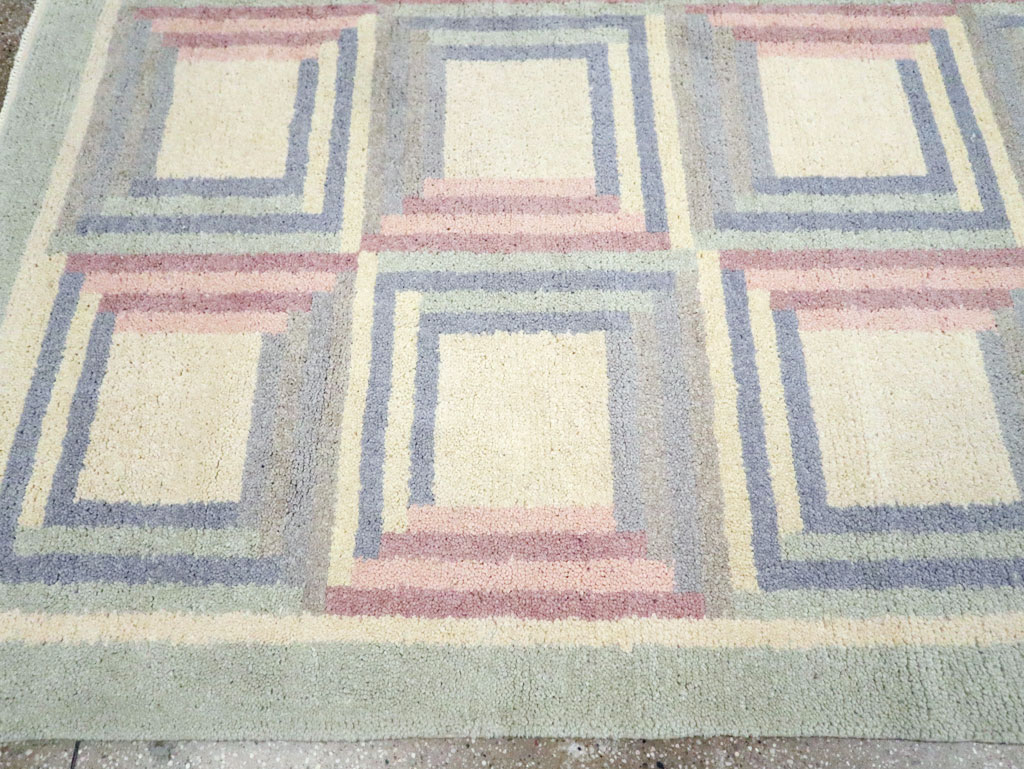 Vintage Spanish Art Deco Room Size Carpet, No.30694 - Staging