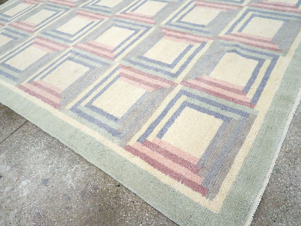 Vintage Spanish Art Deco Room Size Carpet, No.30694 - Staging