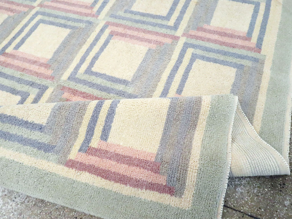 Vintage Spanish Art Deco Room Size Carpet, No.30694 - Staging