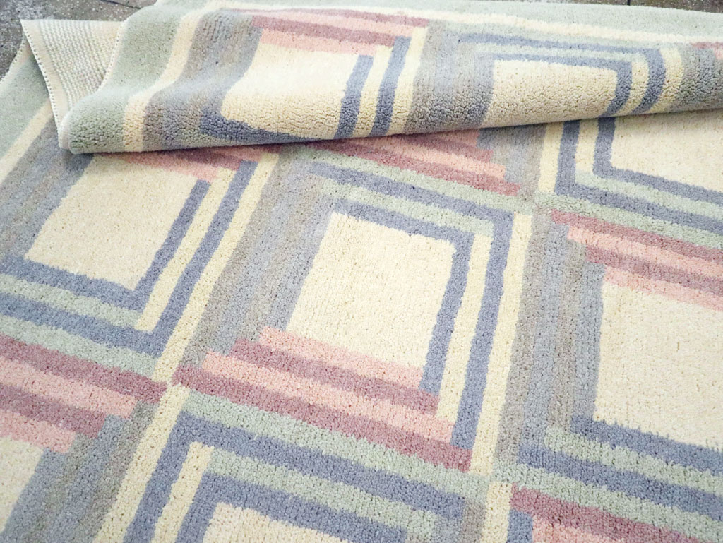 Vintage Spanish Art Deco Room Size Carpet, No.30694 - Staging