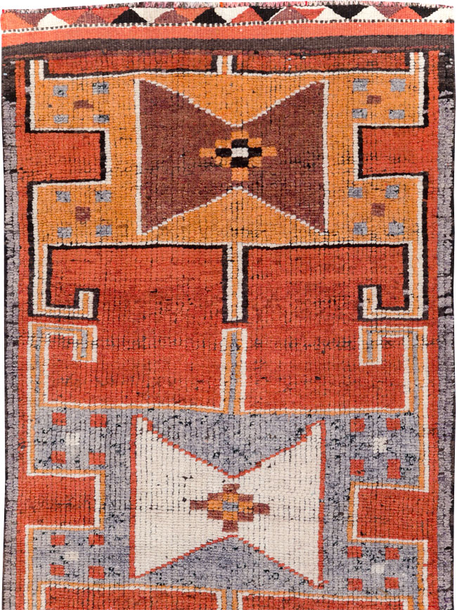 Vintage Turkish Anatolian Tribal Runner, No.30706 - Staging