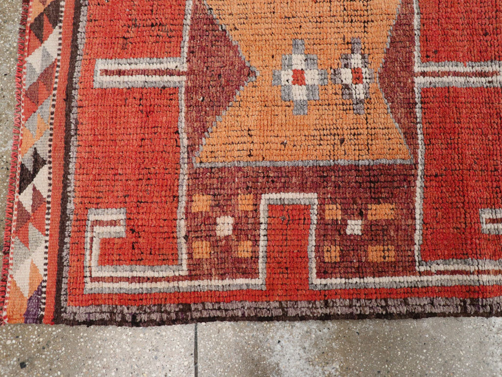 Vintage Turkish Anatolian Tribal Runner, No.30706 - Staging