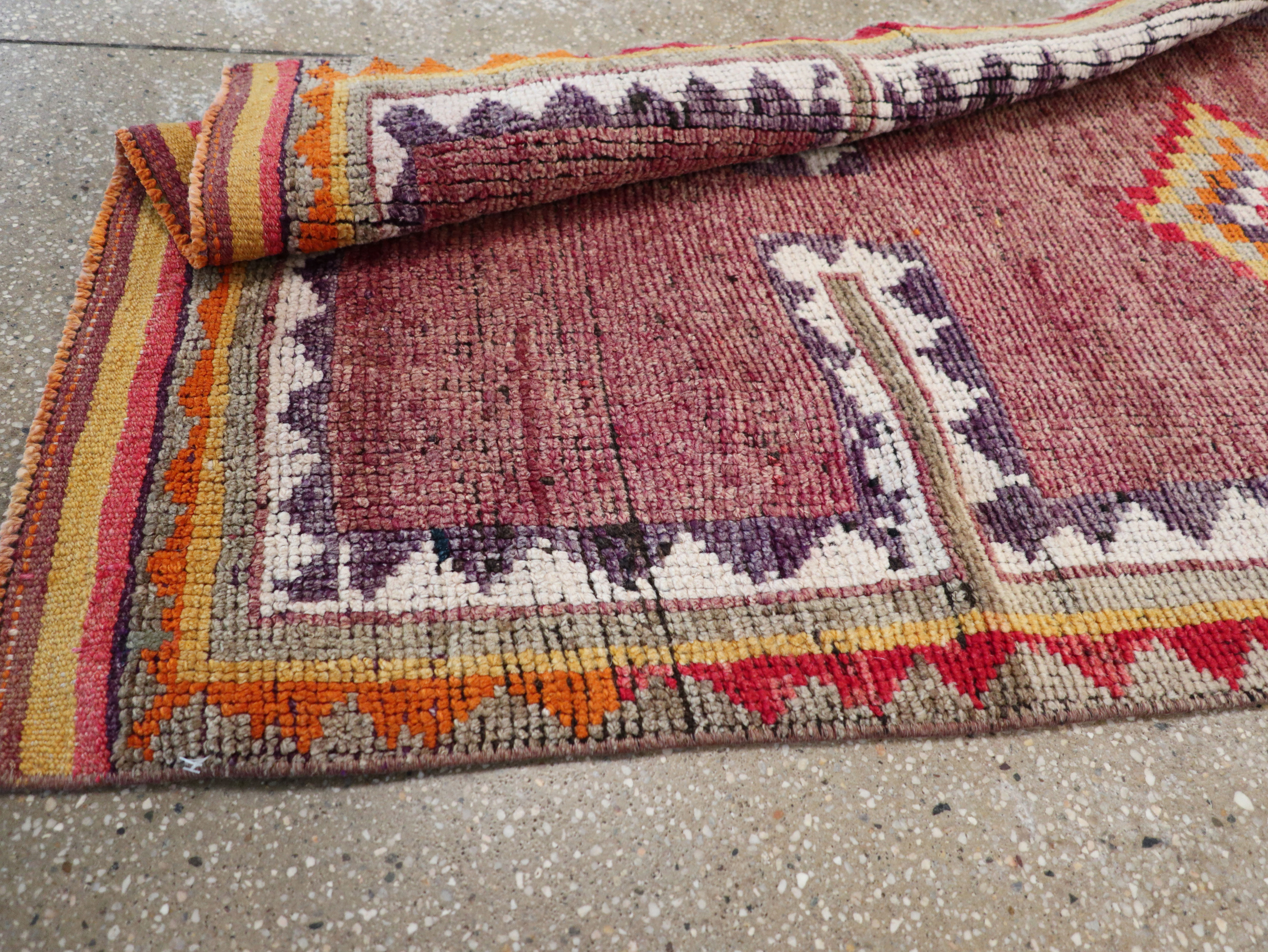 Vintage Turkish Anatolian Runner, No.30710 - Staging