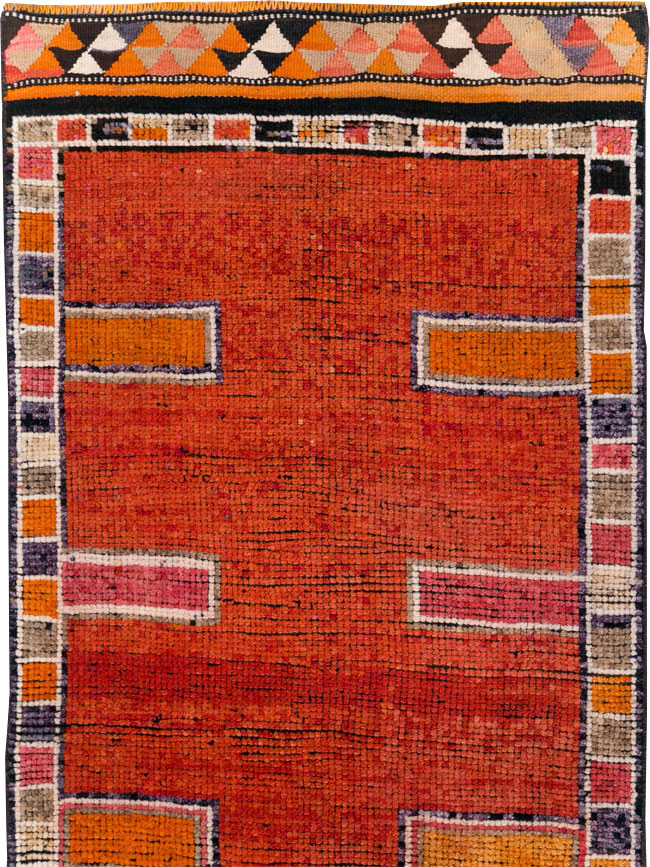 Vintage Turkish Anatolian Tribal Runner (Pair: 1 of 2), No.30716 - Staging