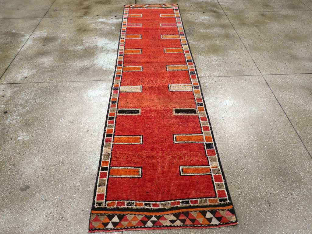 Vintage Turkish Anatolian Tribal Runner (Pair: 1 of 2), No.30716 - Staging