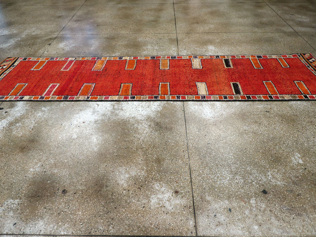 Vintage Turkish Anatolian Tribal Runner (Pair: 1 of 2), No.30716 - Staging