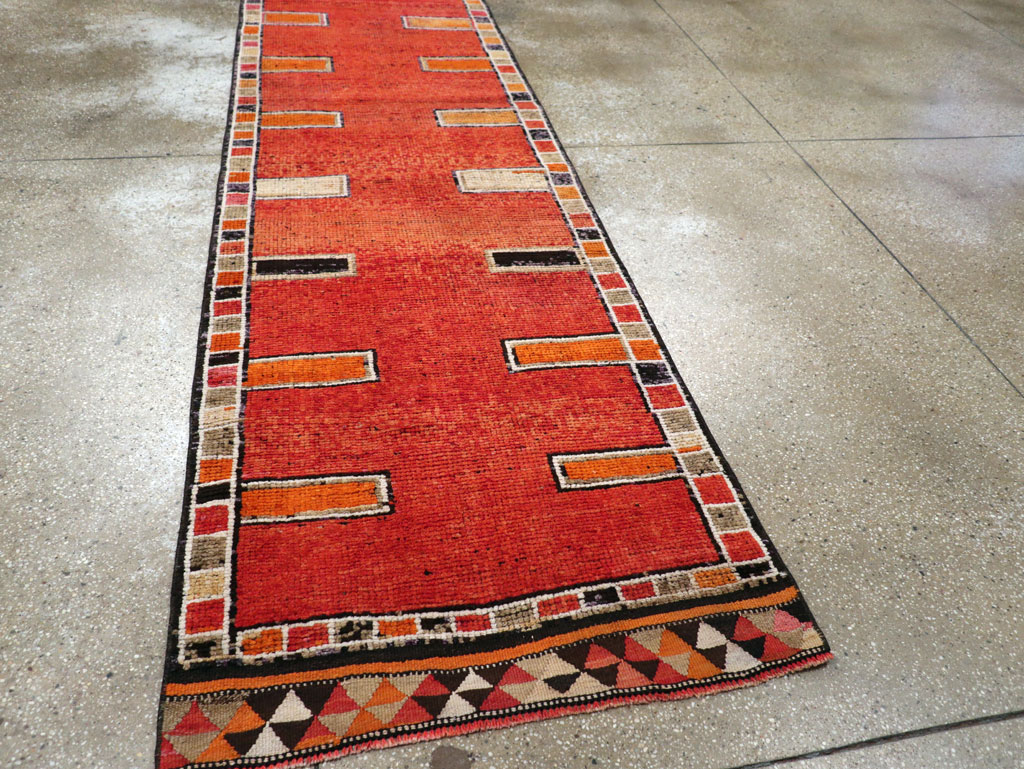 Vintage Turkish Anatolian Tribal Runner (Pair: 1 of 2), No.30716 - Staging