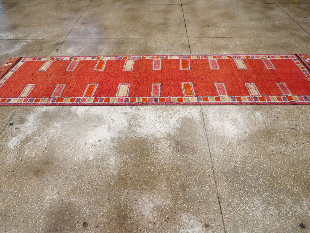 Vintage Turkish Anatolian Tribal Runner (Pair: 2 of 2), No.30717 - Staging