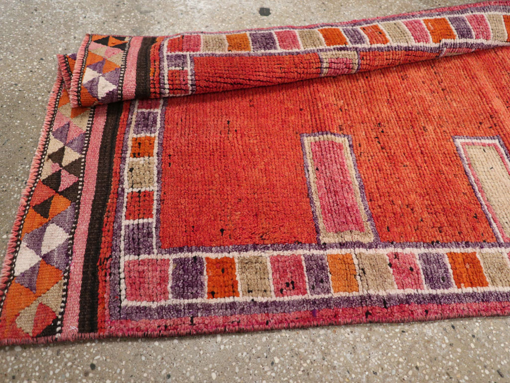 Vintage Turkish Anatolian Tribal Runner (Pair: 2 of 2), No.30717 - Staging