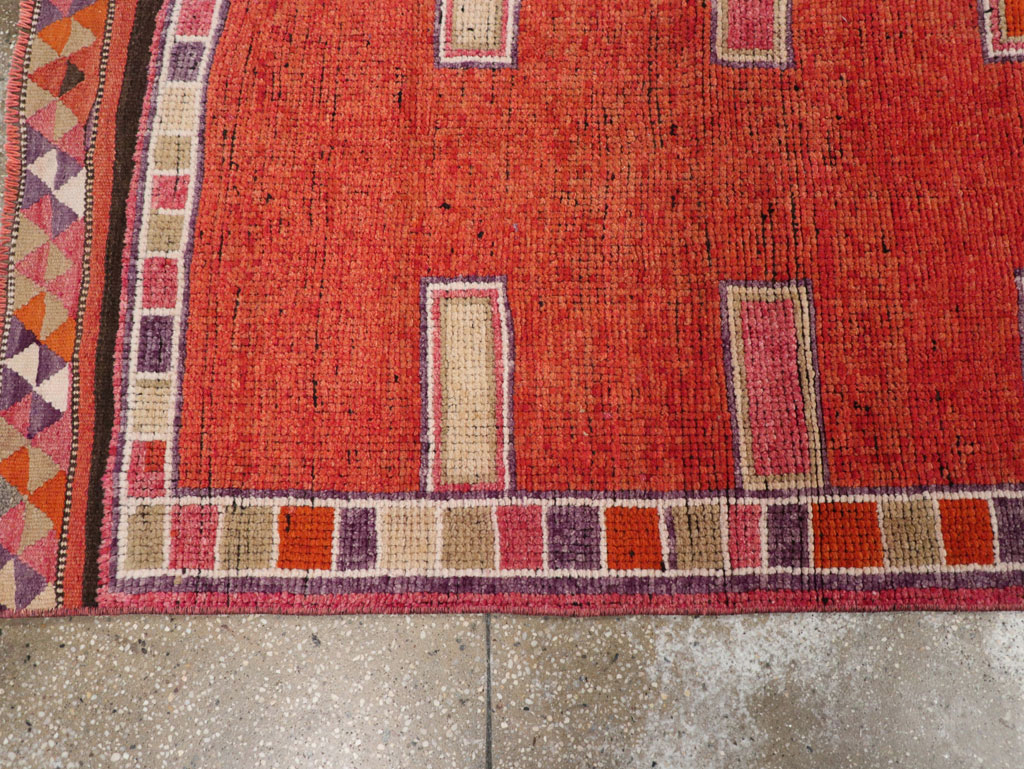 Vintage Turkish Anatolian Tribal Runner (Pair: 2 of 2), No.30717 - Staging