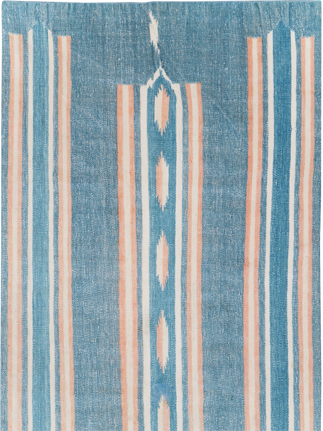 Vintage Indian Flatweave Dhurrie Runner, No.30720 - Staging