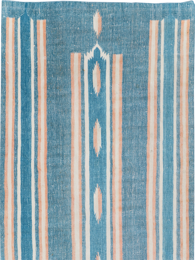 Vintage Indian Flatweave Dhurrie Runner, No.30720 - Staging