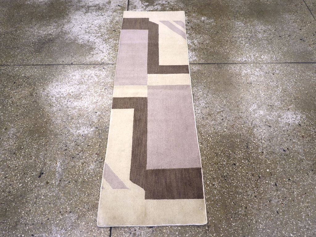 Contemporary Tibetan Art Deco Style Small Runner, No.30721 - Staging