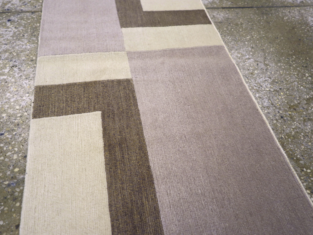 Contemporary Tibetan Art Deco Style Small Runner, No.30721 - Staging