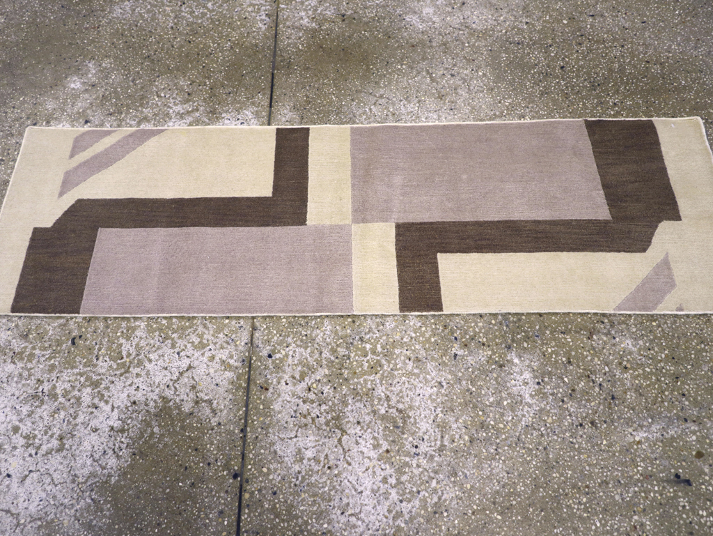 Contemporary Tibetan Art Deco Style Small Runner, No.30721 - Staging