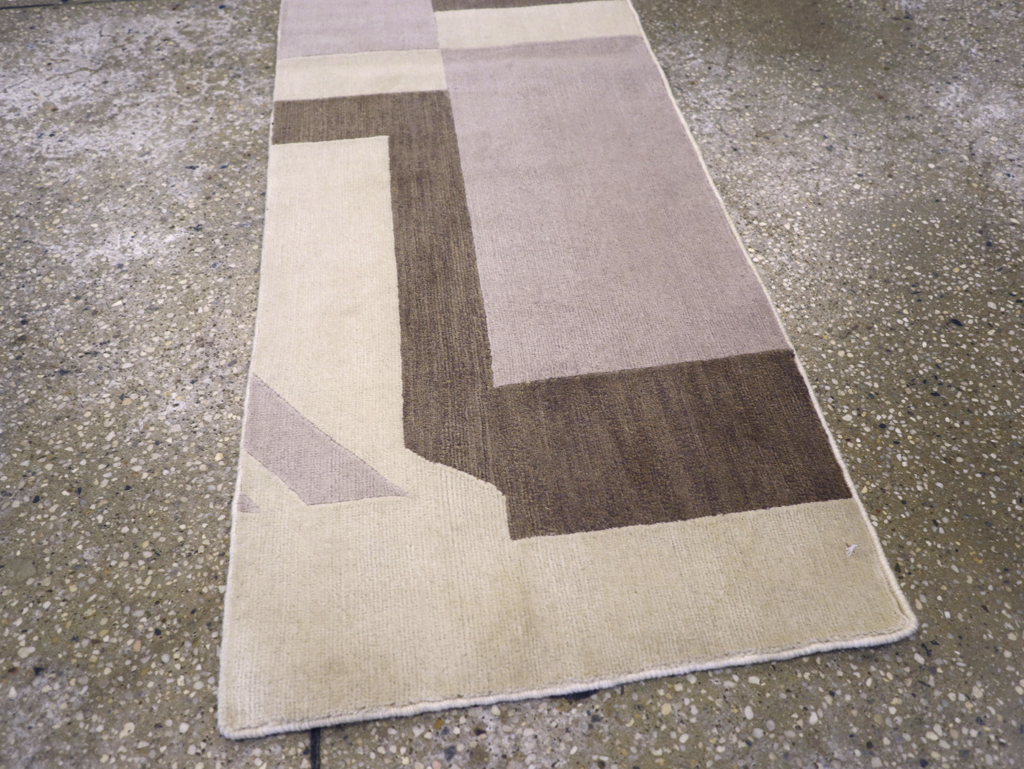 Contemporary Tibetan Art Deco Style Small Runner, No.30721 - Staging