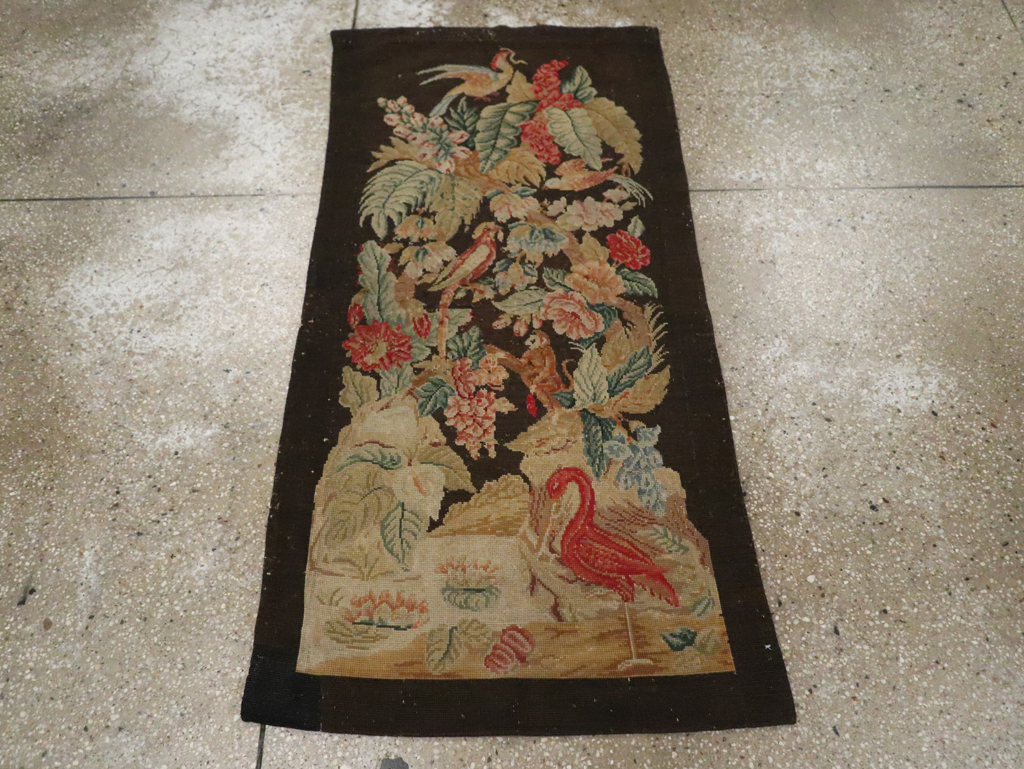 Antique English Pictorial Tapestry, No.30727 - Staging